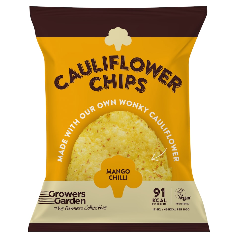 Growers Garden Cauliflower Chips - Mango Chilli 84g