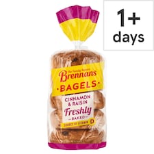 Brennans Cinnamon & Raisin Bagel 425g