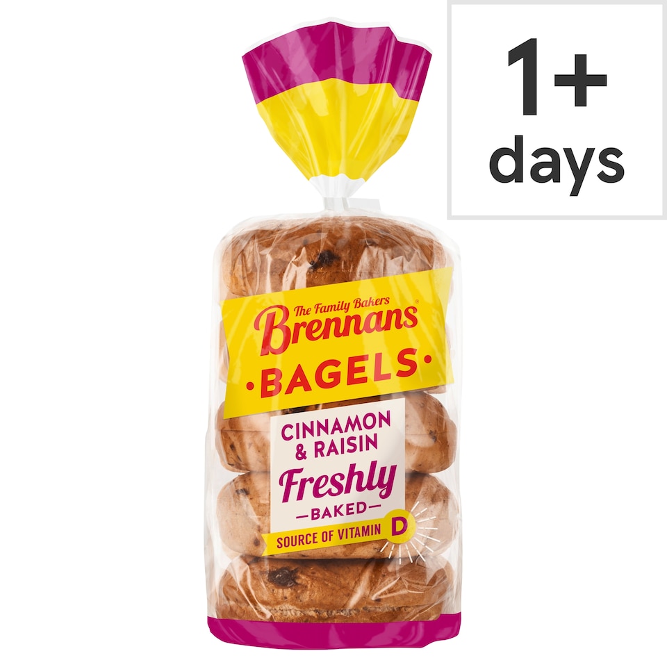Brennans Cinnamon & Raisin Bagel 425g