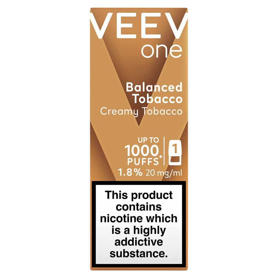 image 1 of VEEV Balanced Creamy Tobacco Pod 18mg/ml