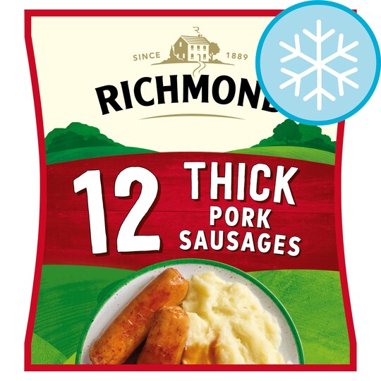 richmond-12-frozen-thick-pork-sausages-516g-tesco-groceries
