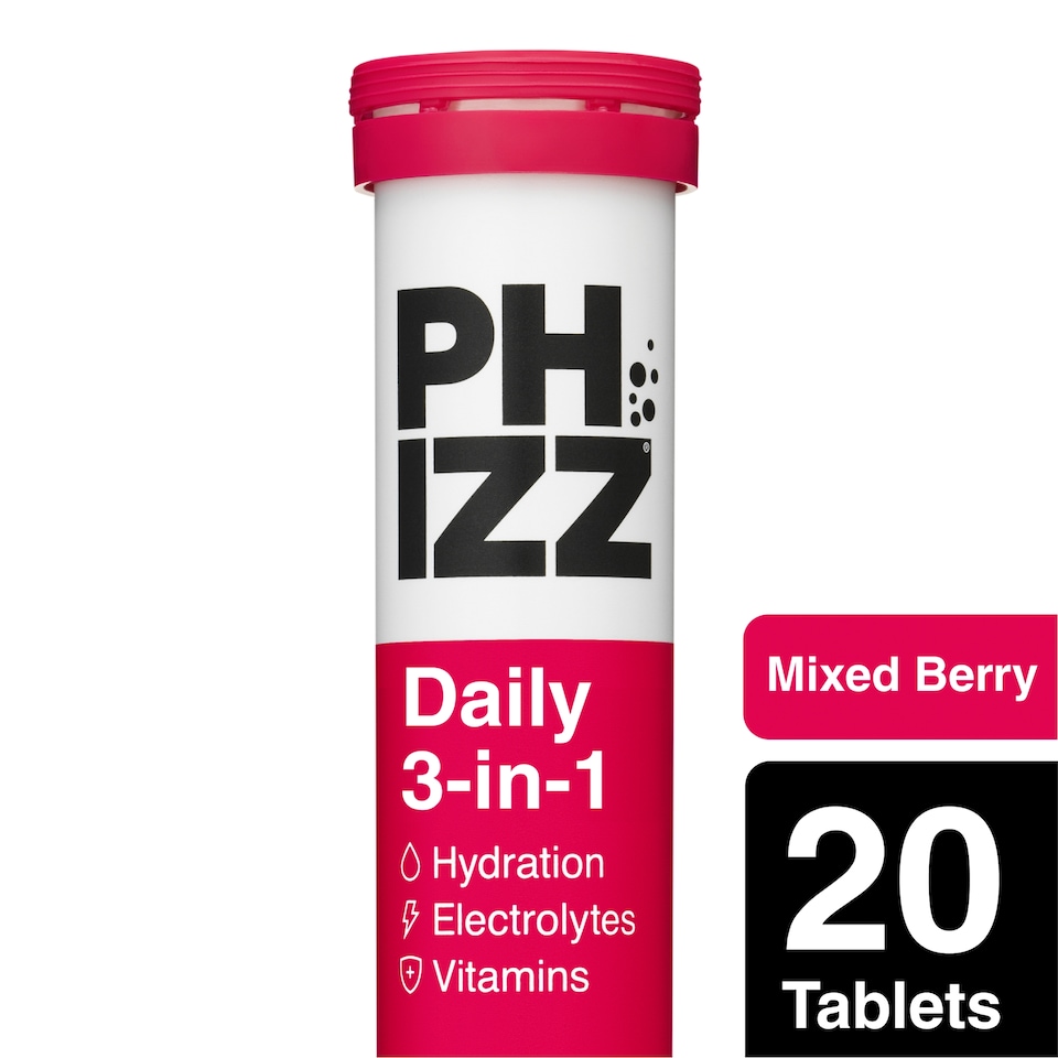 image 1 of Phizz 3 In 1 Mixed Berry Effervescent 80G Tablets 20s