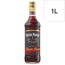 Captain Morgan Dark Rum Bottle 40% Vol 1L
