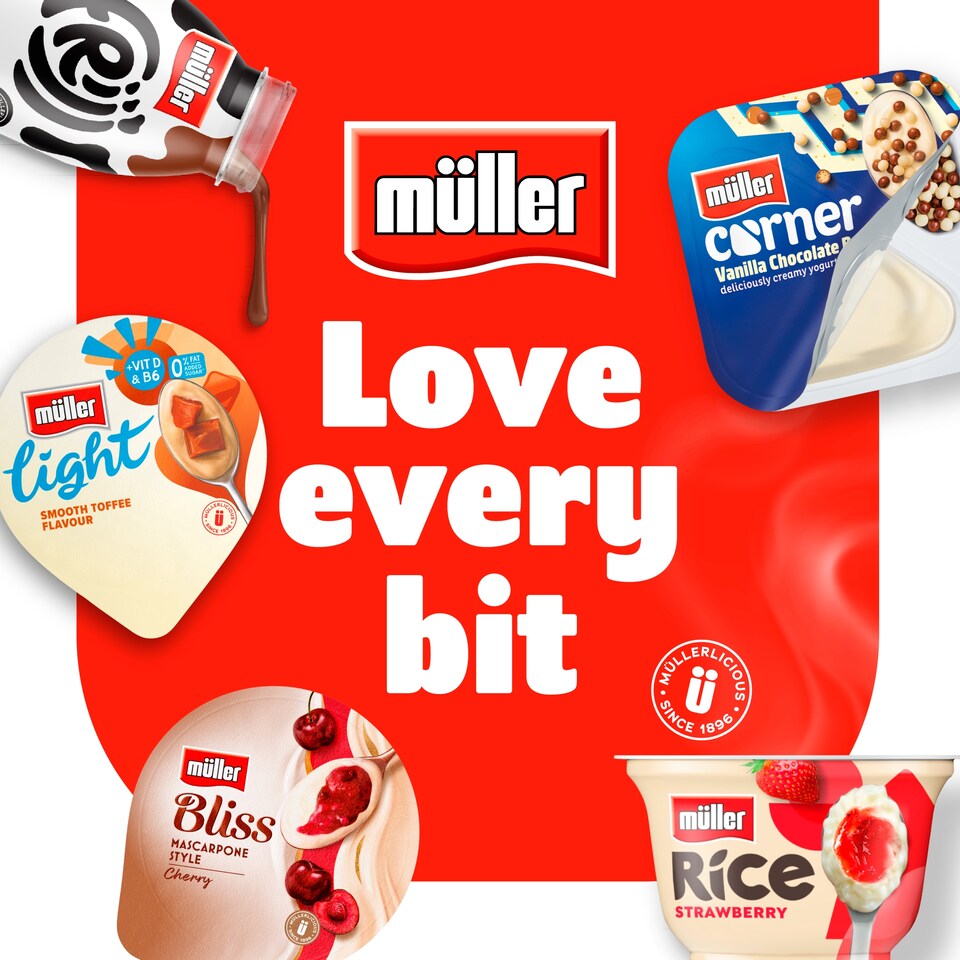 image 1 of Muller Light Strawberry Yogurt 160G