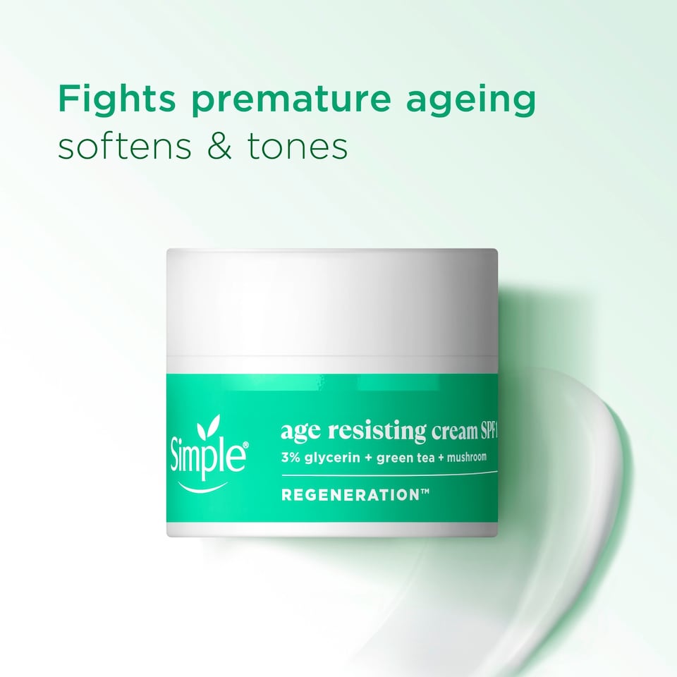 image 1 of Simple Age Resisting Cream Moisturiser SPF 15 50ml
