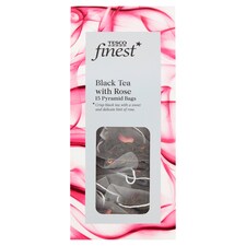 Tesco Finest Black Tea And Rose 15 Bags 30G