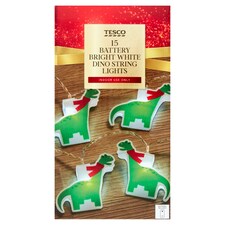 Tesco 15 Dino Battery String Lights