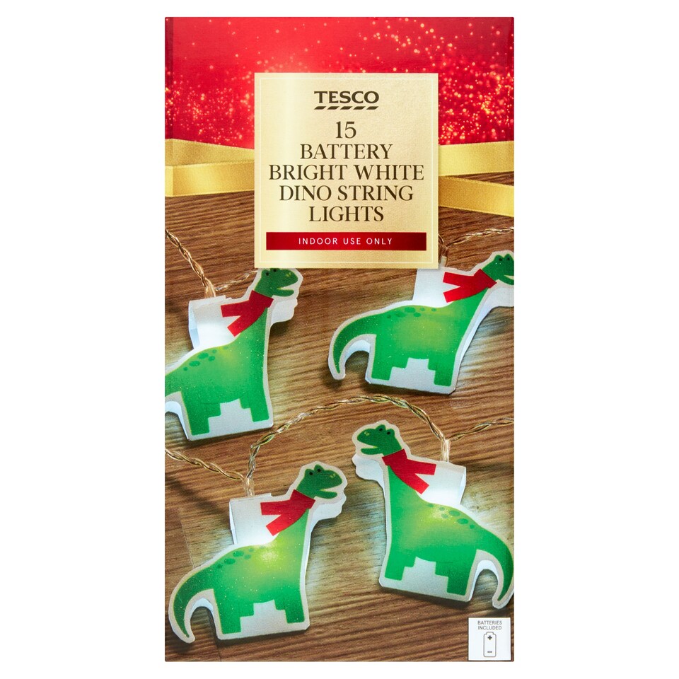 Tesco 15 Dino Battery String Lights