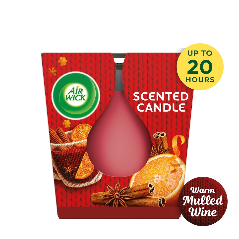 Airwick Essential Oils Mulled Wine Candle 105G