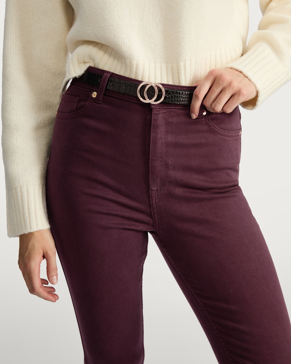 image 1 of F&F Slim Fit Jeans in Purple