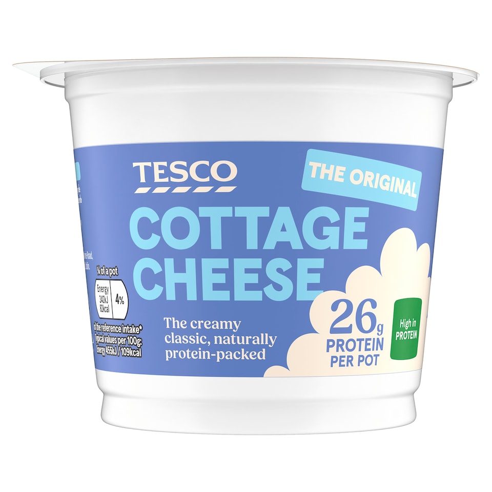 Tesco Full Fat Cottage Cheese 26g Protein 300g