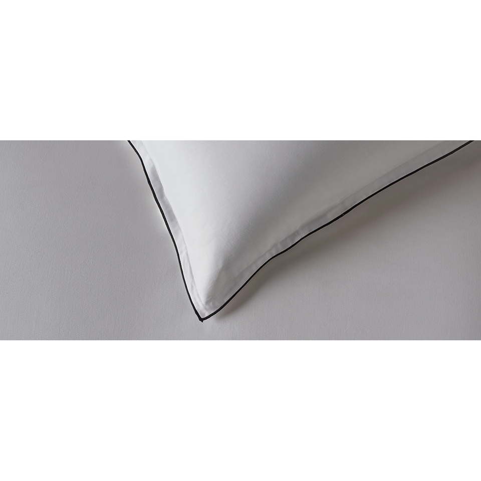 image 1 of F&F Home Hotel White Double Stitch Edge Duvet Set Super King
