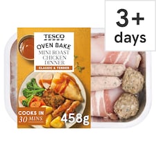 Tesco Mini Roast Chicken Dinner 458G