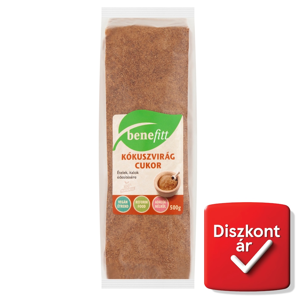 Benefitt kókuszvirág cukor 500 g