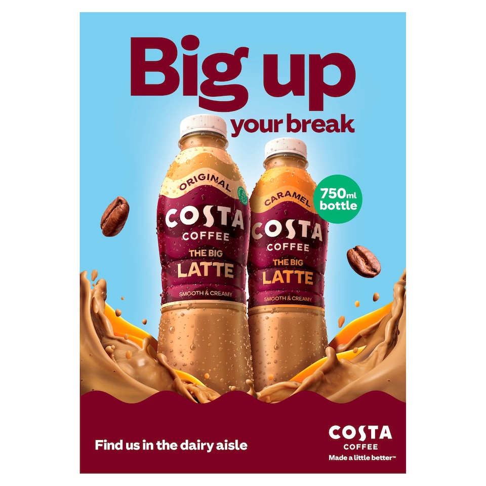 image 1 of Costa Coffee Latte Iced Coffee 750ml   