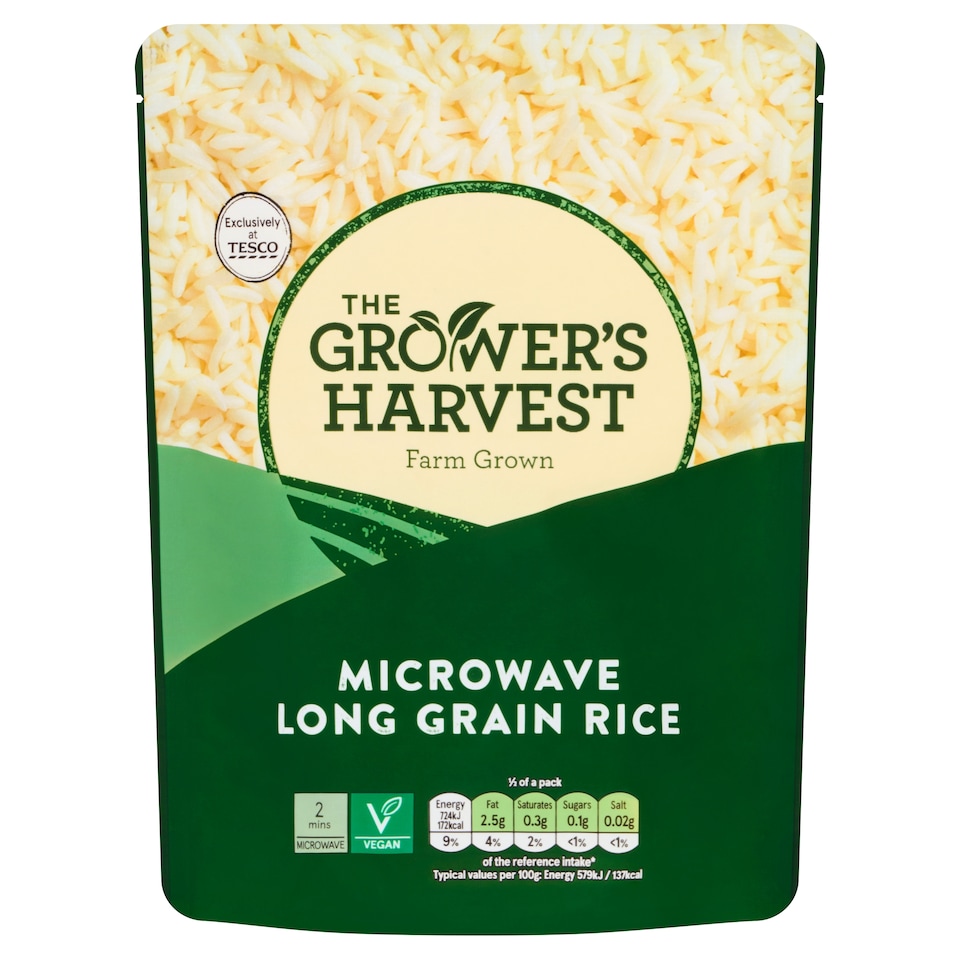 Growers Harvest Microwave Long Grain Rice 250G