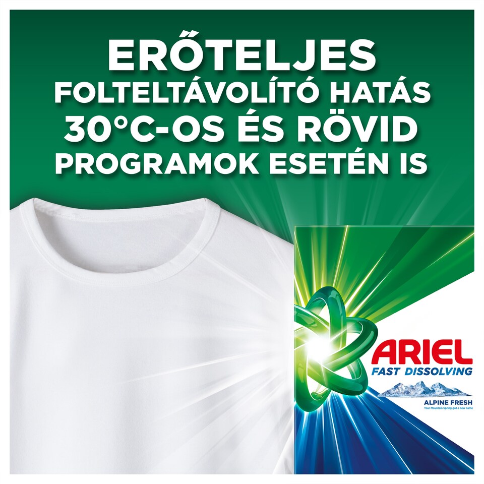 image 1 of Ariel Alpine Fresh Washing Powder Laundry Detergent, 4.4kg, 80 Washes