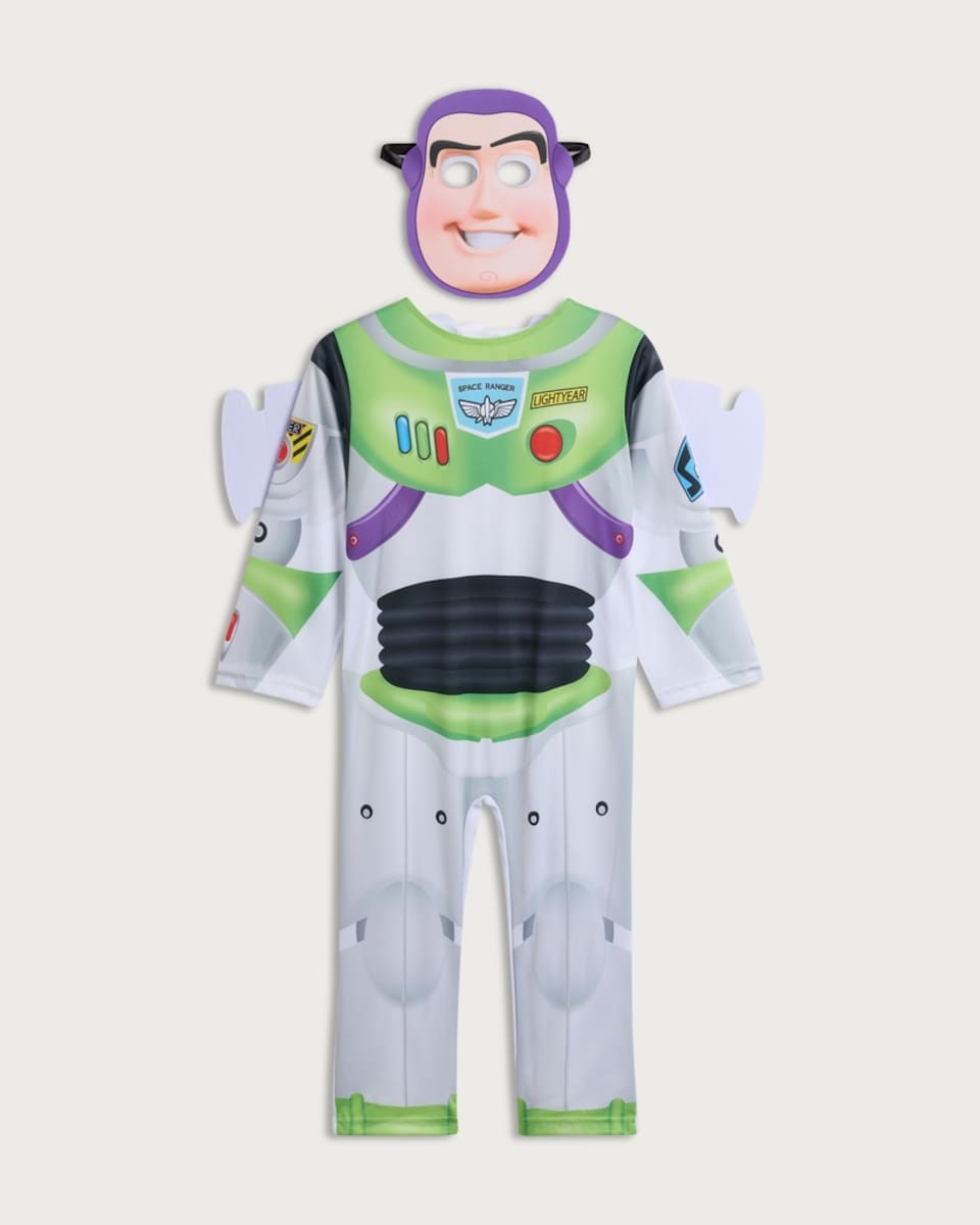 Disney Toy Story Buzz Lightyear 2-Piece Costume and Mask Set in Green