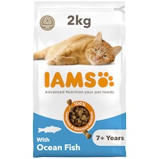 Iams Senior 7+ Cat Food With Ocean Fish 2Kg
