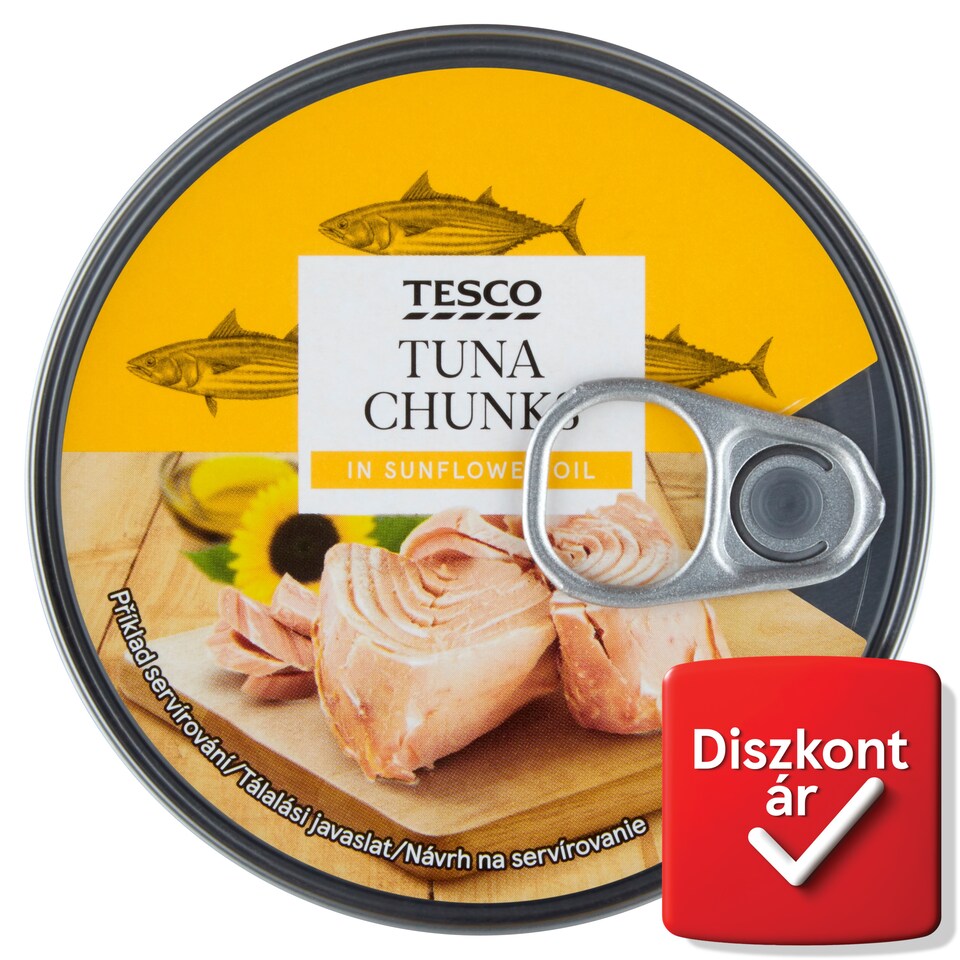 Tesco Tuna Chunks in Sunflower Oil 185 g