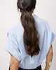 image 4 of F&F Pure Cotton Drawstring Hem Shirt in Blue