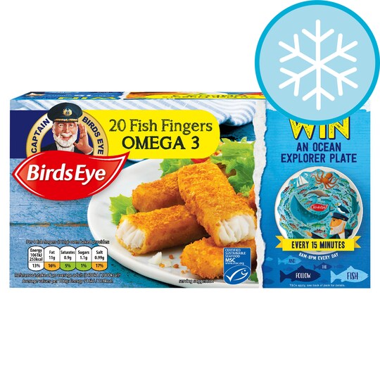 Birds Eye 20 Omega 3 Fish Fingers 560G Tesco Groceries