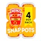 image 1 of Heinz Spaghetti Hoops Snap Pots In Tomato Sauce 4 X190g