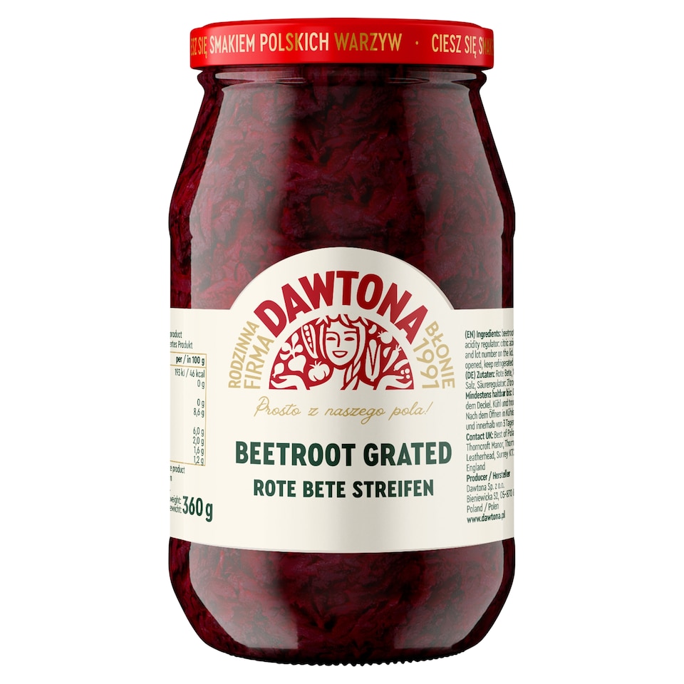 Dawtona Grated Beetroot 510G