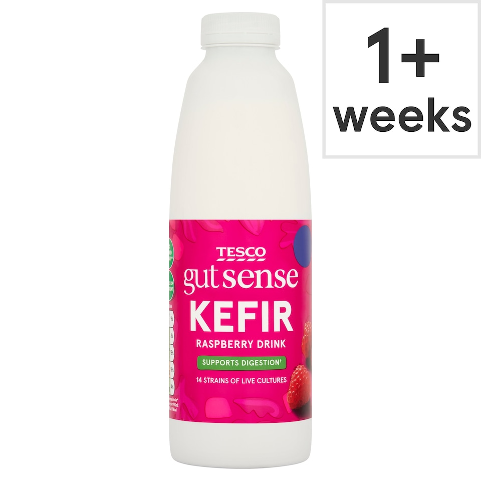 Tesco Gut Sense Kefir Drink Raspberry 750ml
