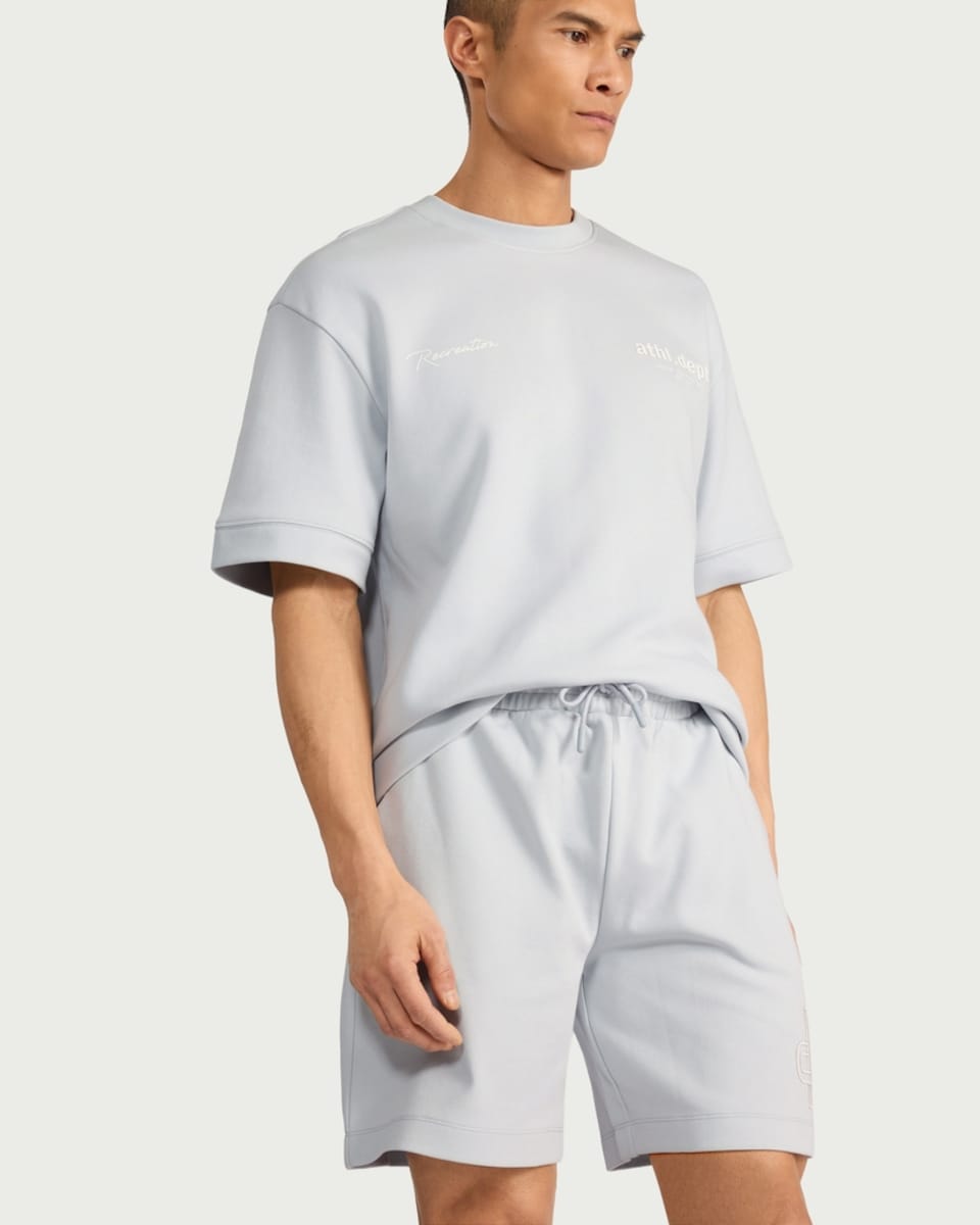 image 1 of F&F Active EVERYHOUR Cotton Rich Shorts in Blue