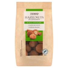 Tesco Hazelnuts in Cinnamon in Milk Chocolate 120g