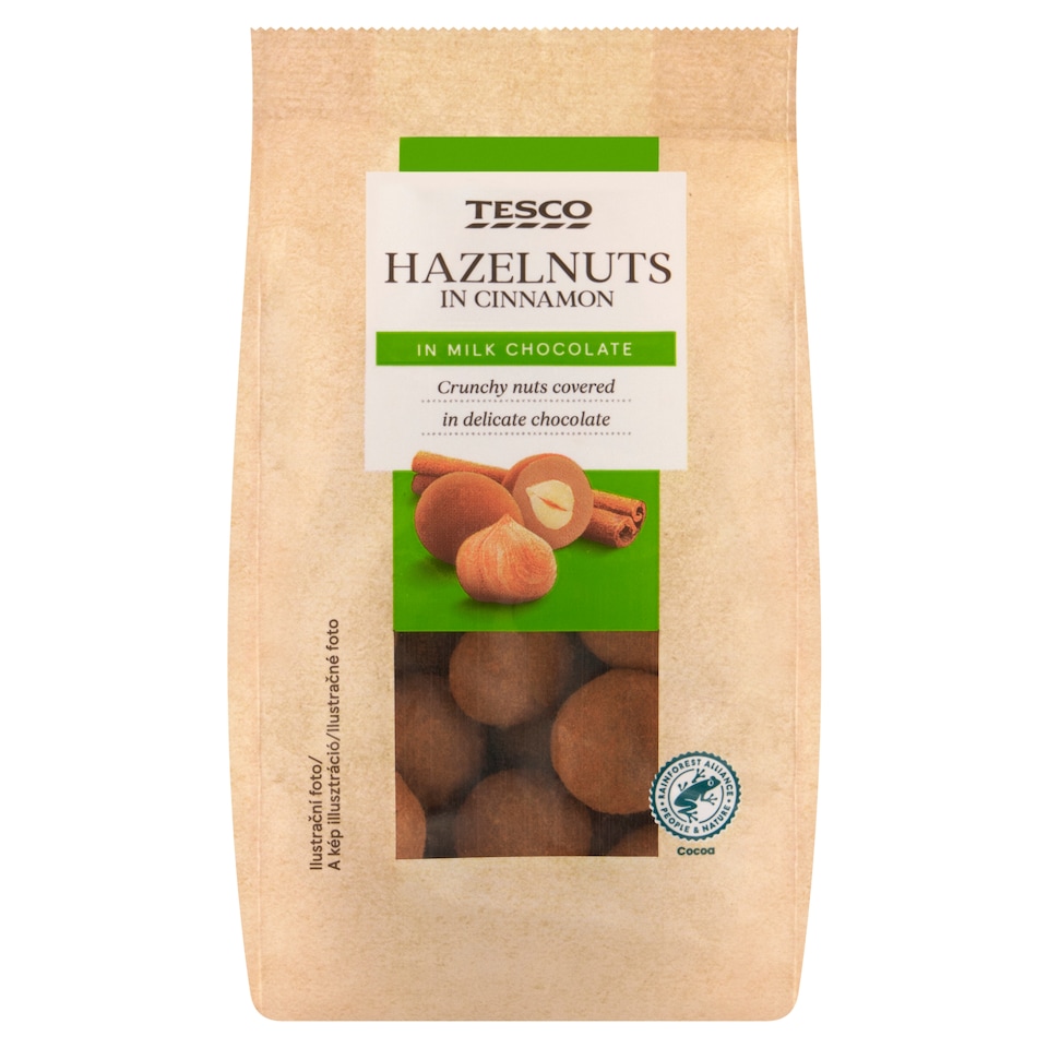 Tesco Hazelnuts in Cinnamon in Milk Chocolate 120g