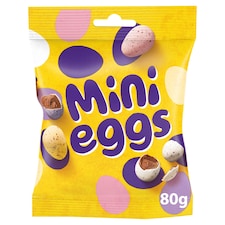 Cadbury Mini Eggs Chocolate Eggs Bag 80G