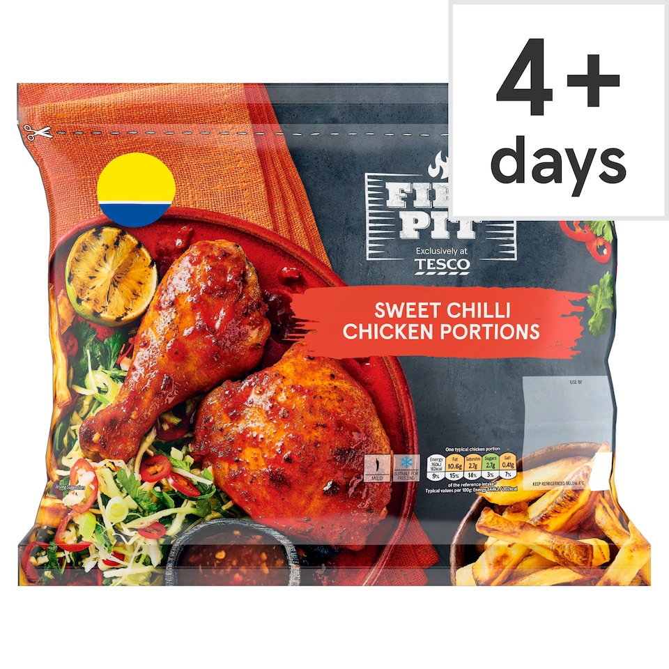Tesco Firepit Sweet Chilli Chicken Portions 900g