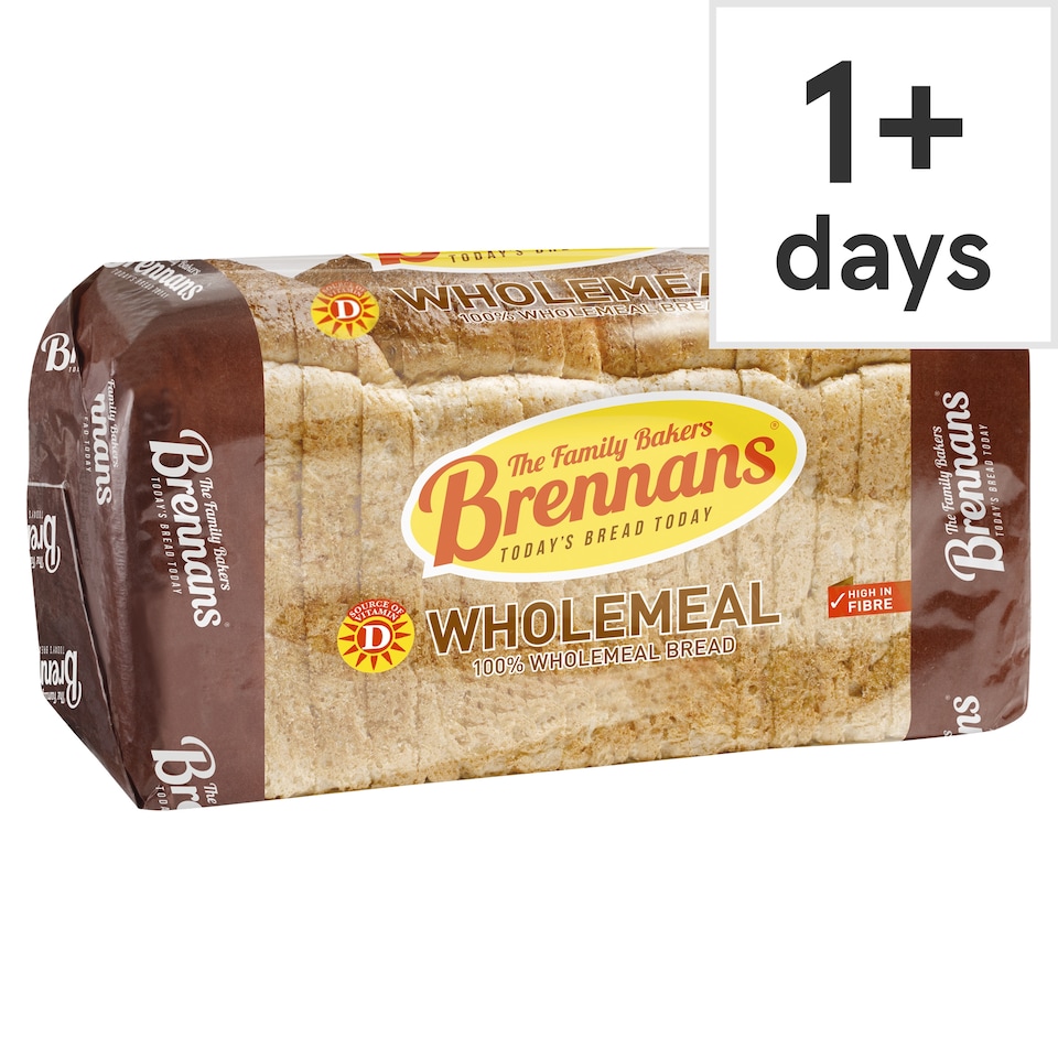 Brennans Vitamin D Wholemeal Bread 800g