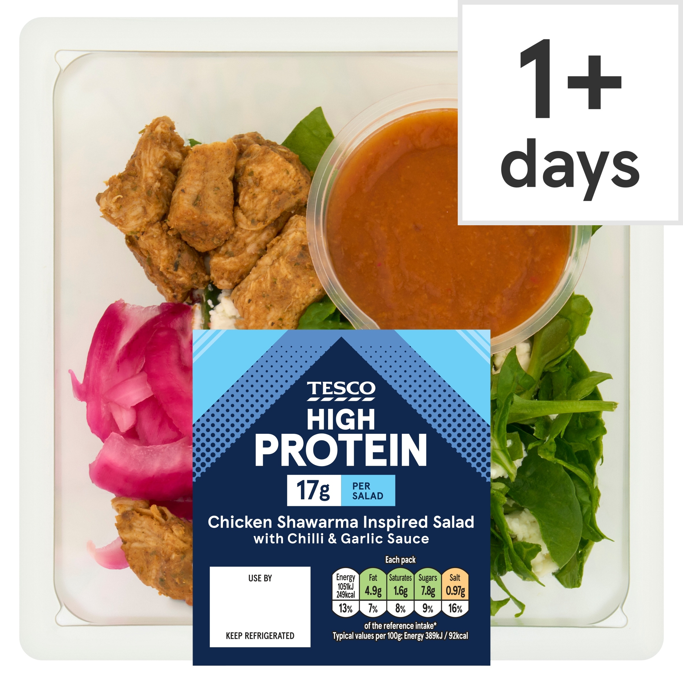Tesco High Protein Chicken Shawarma Inspired with Chilli & Garlic Sauce 270g
