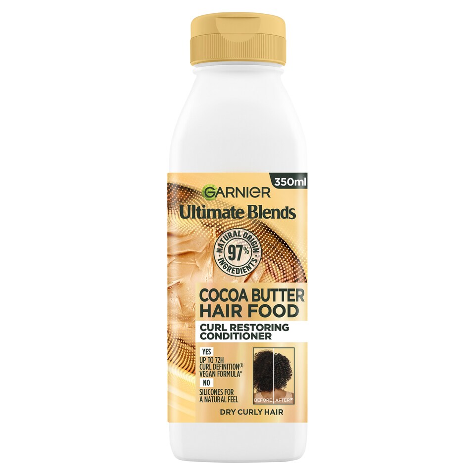 image 1 of Garnier Ultimate Blends Hair Food Cocoa Butter Conditioner 350Ml