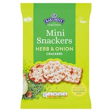 Rakusen's Mini Snackers Herb & Onion Crackers 85g