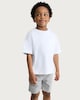 image 2 of F&F Boys Cotton Rich Drawstring Shorts in Grey