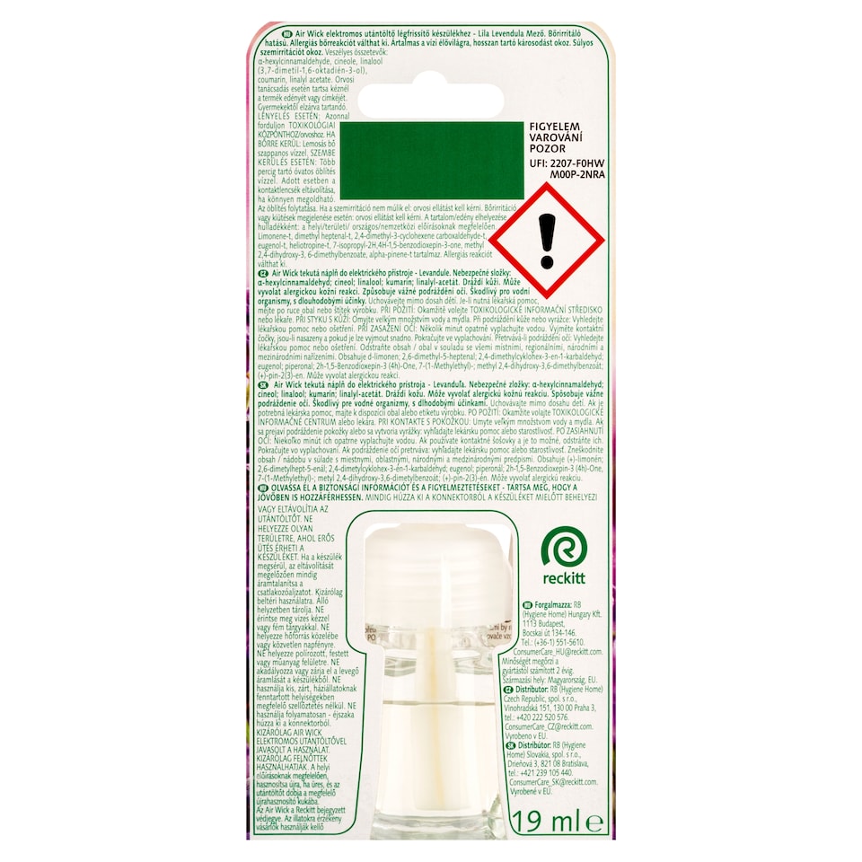 image 1 of Air Wick Essential Oils Tekutá náplň do elektrického prístroja levanduľa 19 ml
