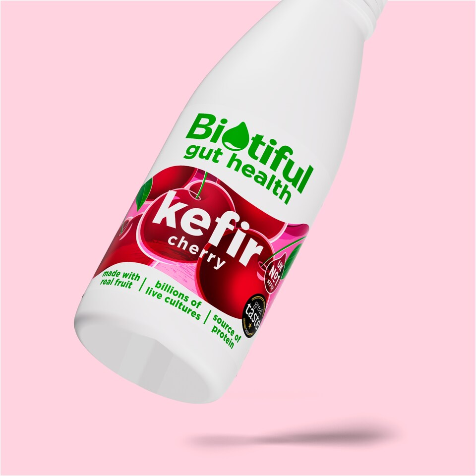 image 1 of Biotiful Gut Health Kefir Milk Drink Cherry 500ml