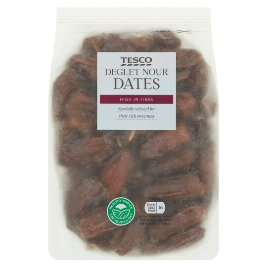 Tesco Deglet Nourishing Dates 500G Tesco Groceries