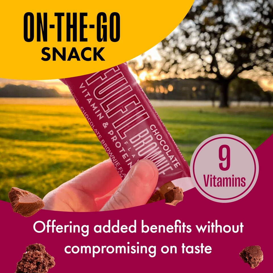 image 1 of Fulfil Chocolate Brownie Vitamin & Protein Bar 40G