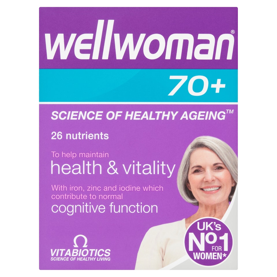 Vitabiotics Wellwoman 70+ Advanced Vitamin & Mineral Tablets 30s