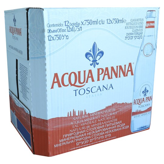 Acqua Panna Natural Mineral Water 12 X 750ml Tesco Groceries