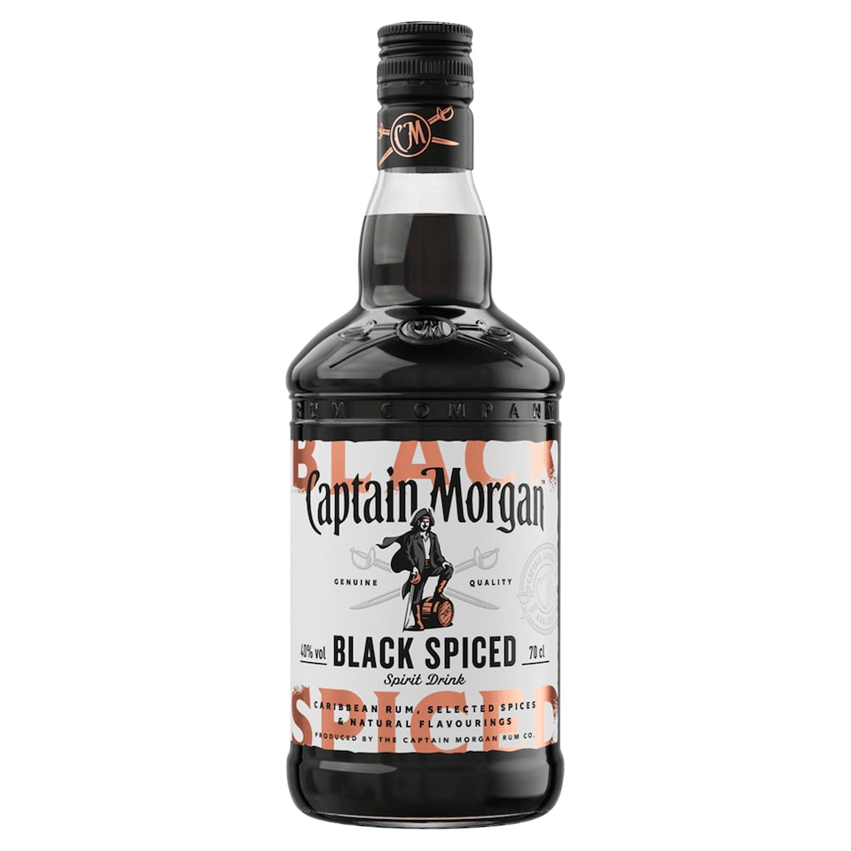 Captain Morgan Black Spiced Premium Spirit Drink 40% 0.70 L