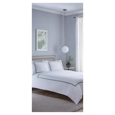 West Park Hotel Green Ribbon Duvet Set Double
