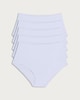 image 1 of F&F 5-Pack Cotton Rich Full Brief Knickers in White
