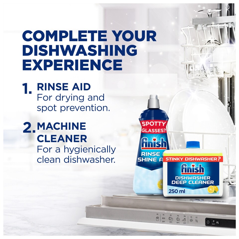 image 1 of Finish Quantum All in One Lemon 35 Dishwasher Tablets 364g