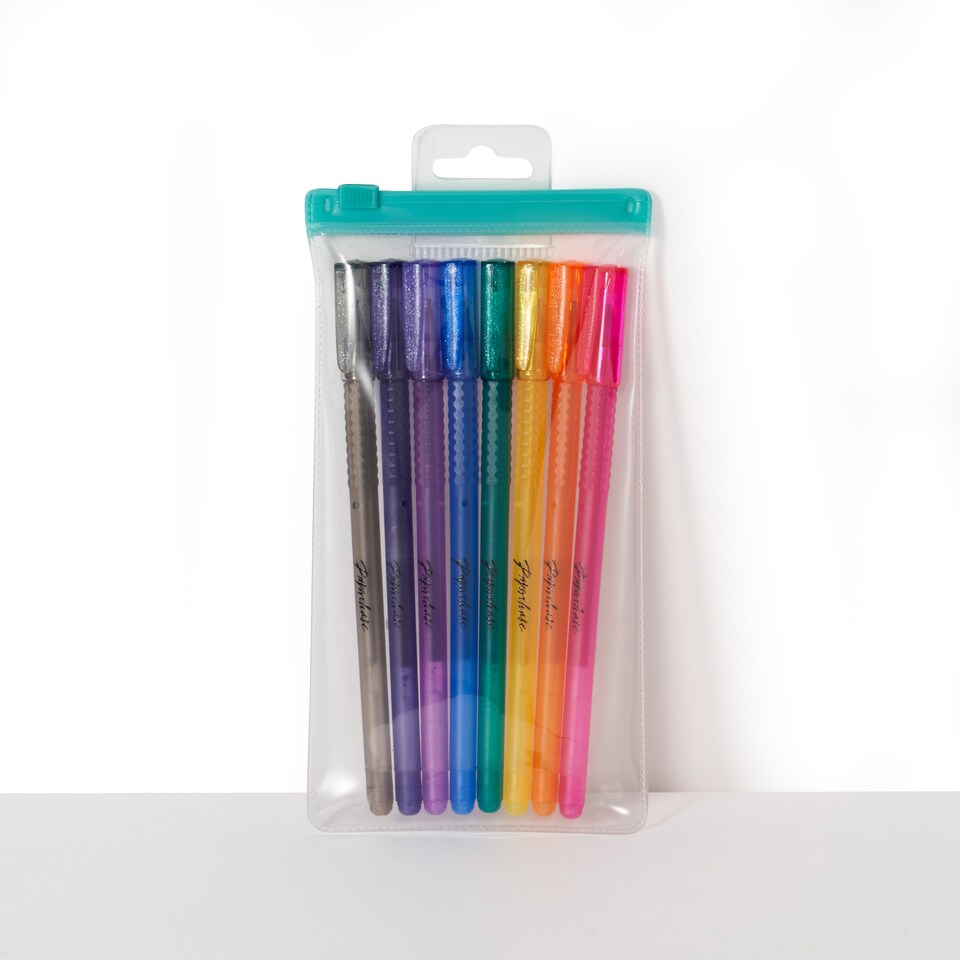 image 1 of Paperchase Magic Forest Set of 8 Glitter Gel Pens